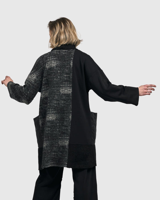 ג'קט בסט ביי מודפס שחור