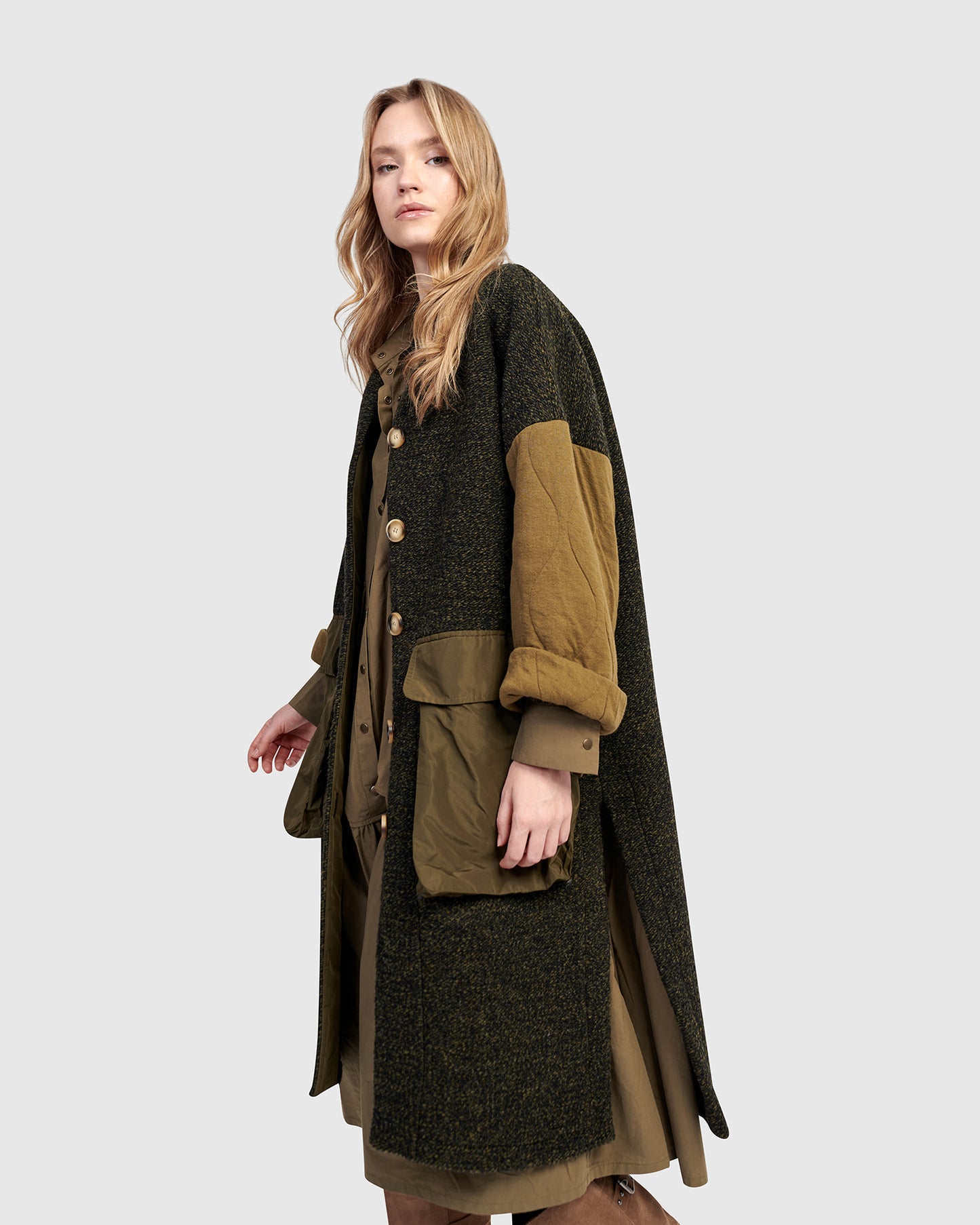 מעיל אורבן טוויד חאקי