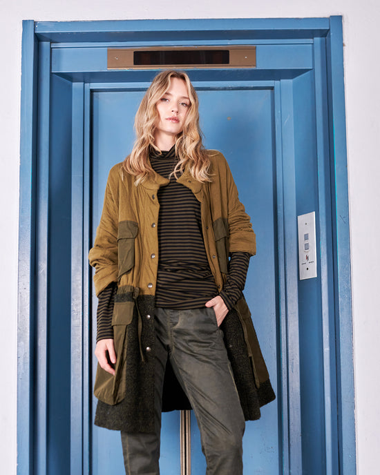 טוניקה אורבן גולף פסים חאקי