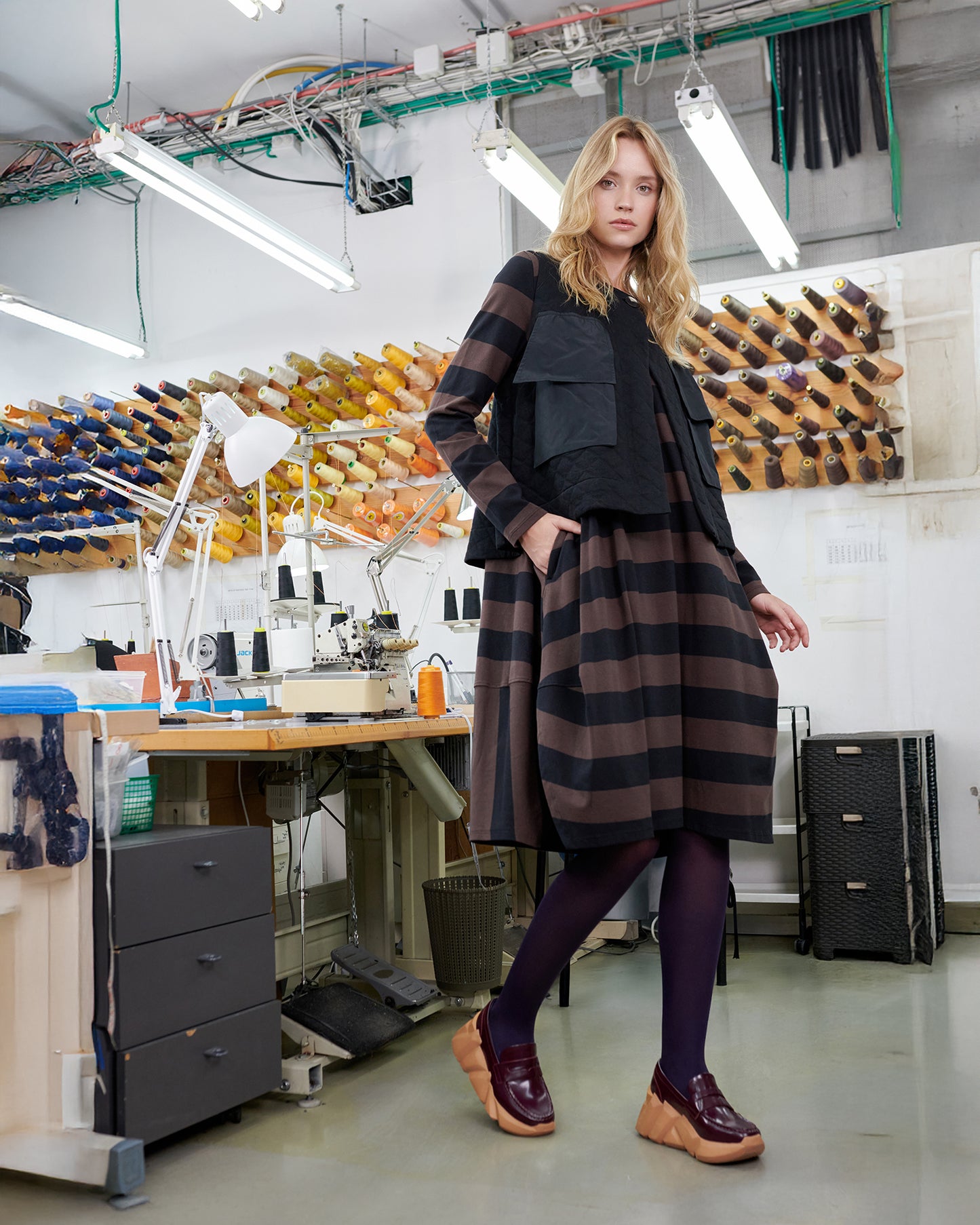 שמלה אורבן ניקי פסים