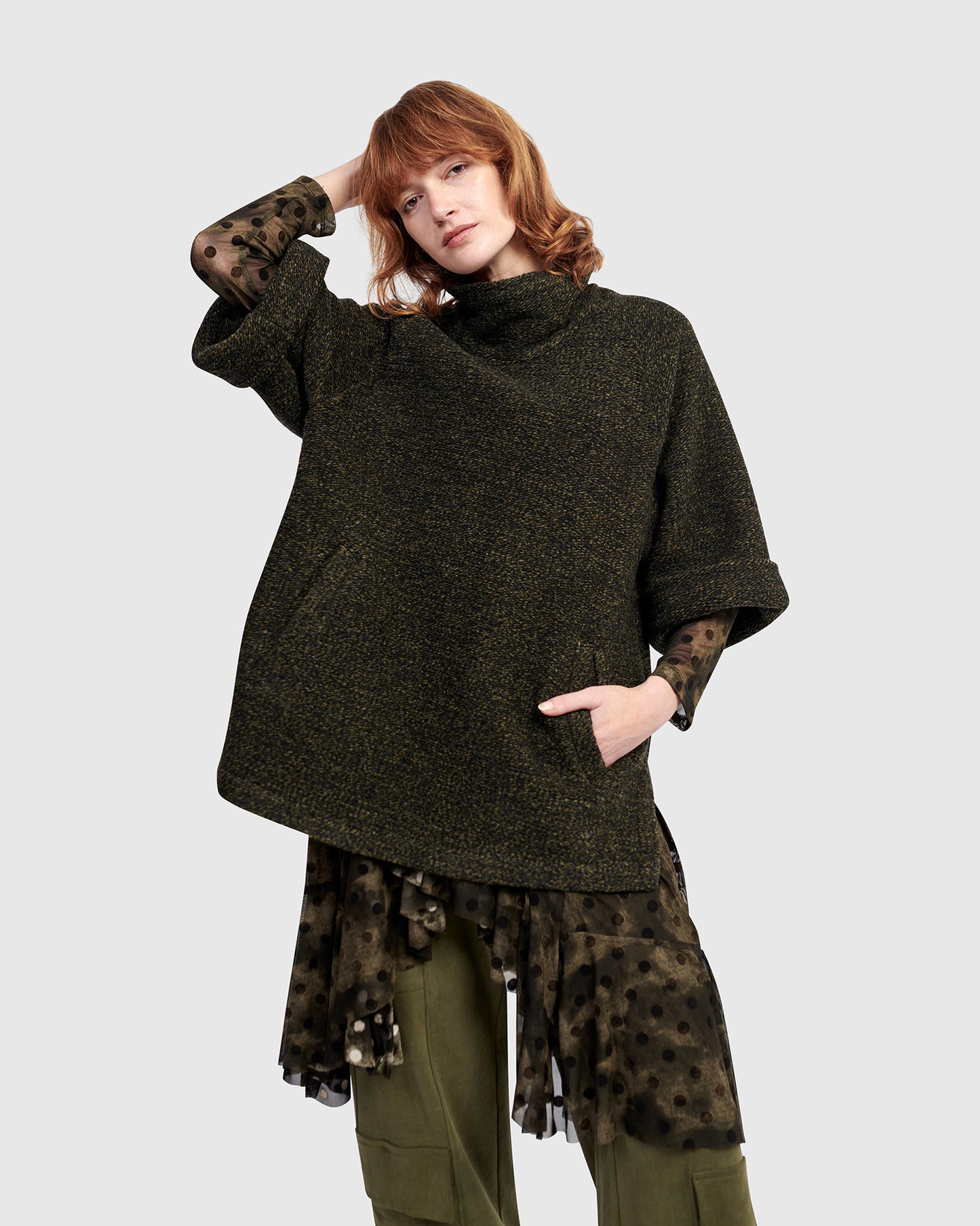 סווטשירט אורבן טוויד חאקי