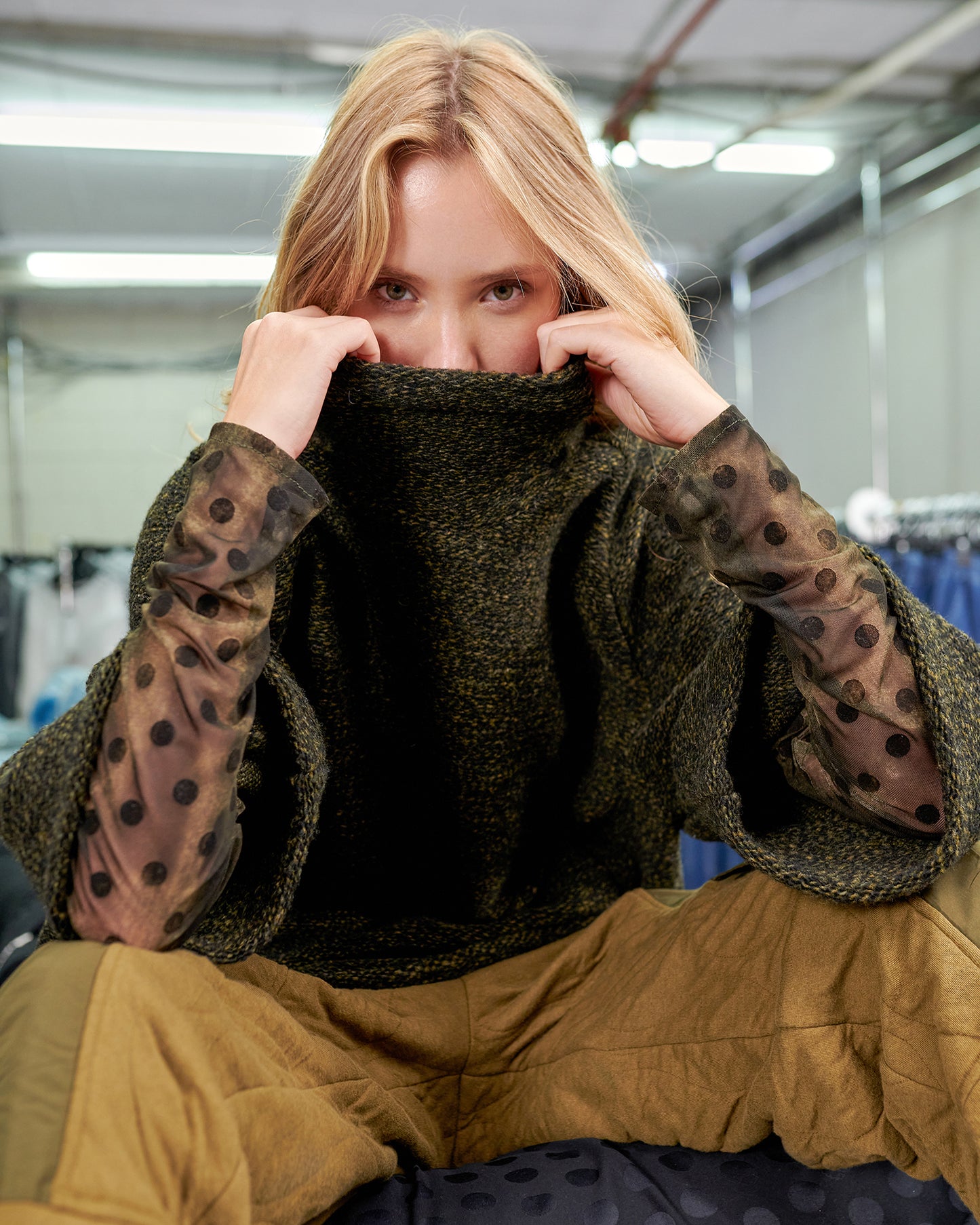 טוניקה אורבן גולף נקודות זית