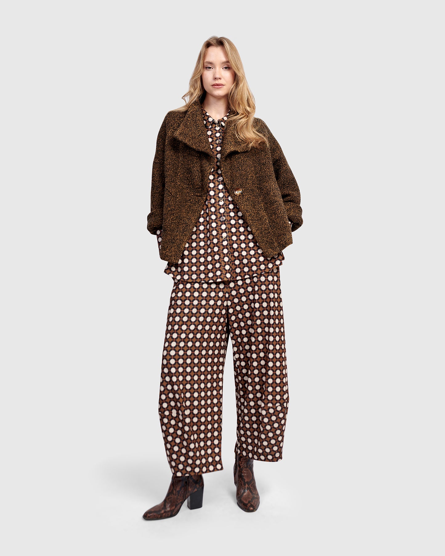 ז'קט אורבן טוויד חשוב דבש