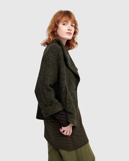 ז'קט אורבן טוויד חשוב חאקי