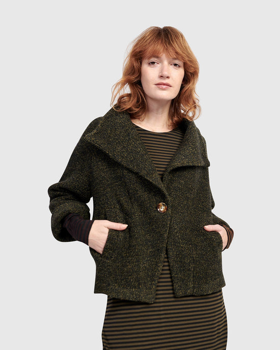 ז'קט אורבן טוויד חשוב חאקי