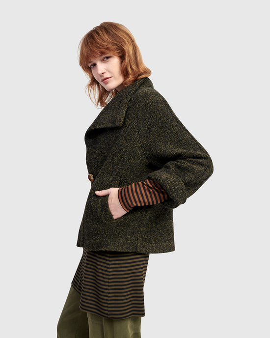 ז'קט אורבן טוויד חשוב חאקי