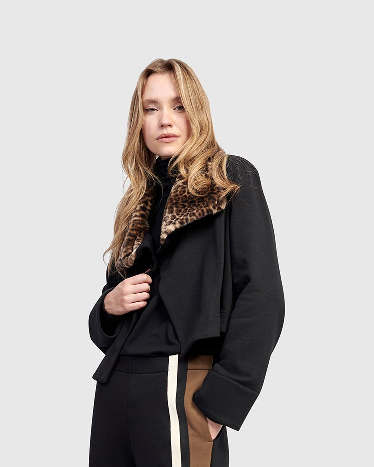 ז'קט אורבן צווארון פרווה