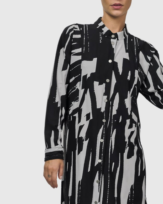 שמלה הפי שחור לבן