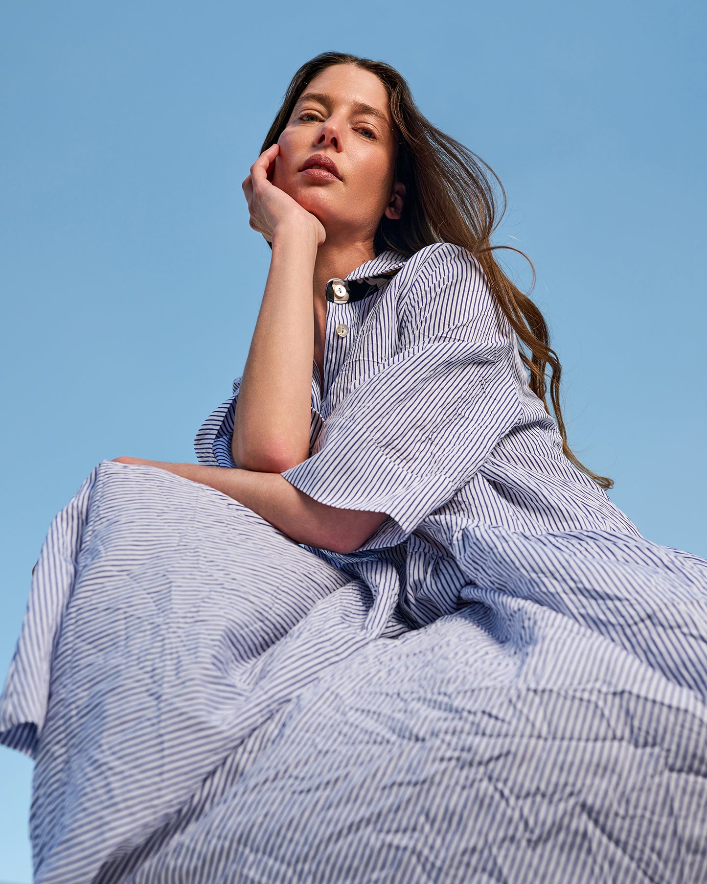 שמלה רעננה פסים