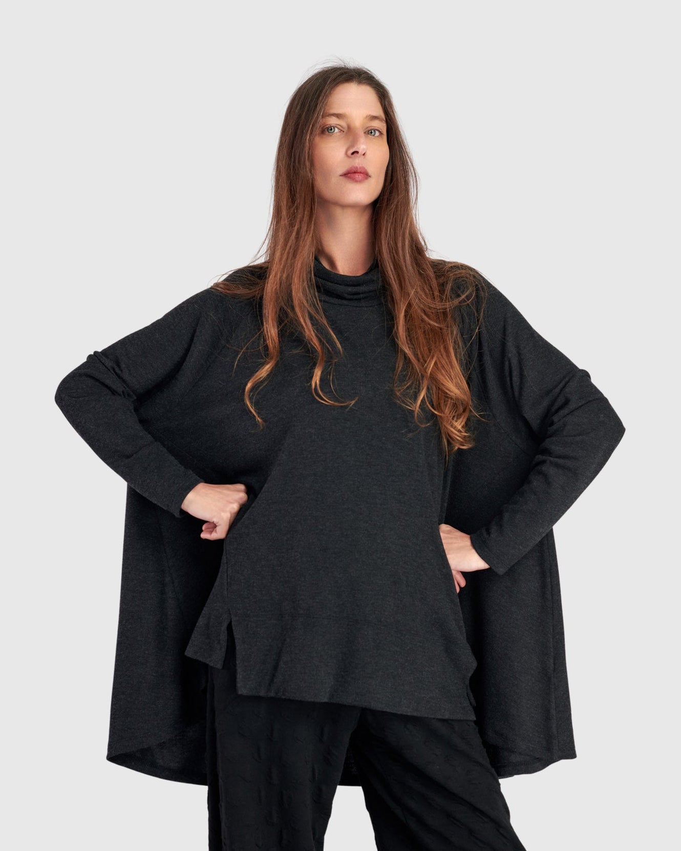 טוניקה פורצת גולף חורפית אפורה