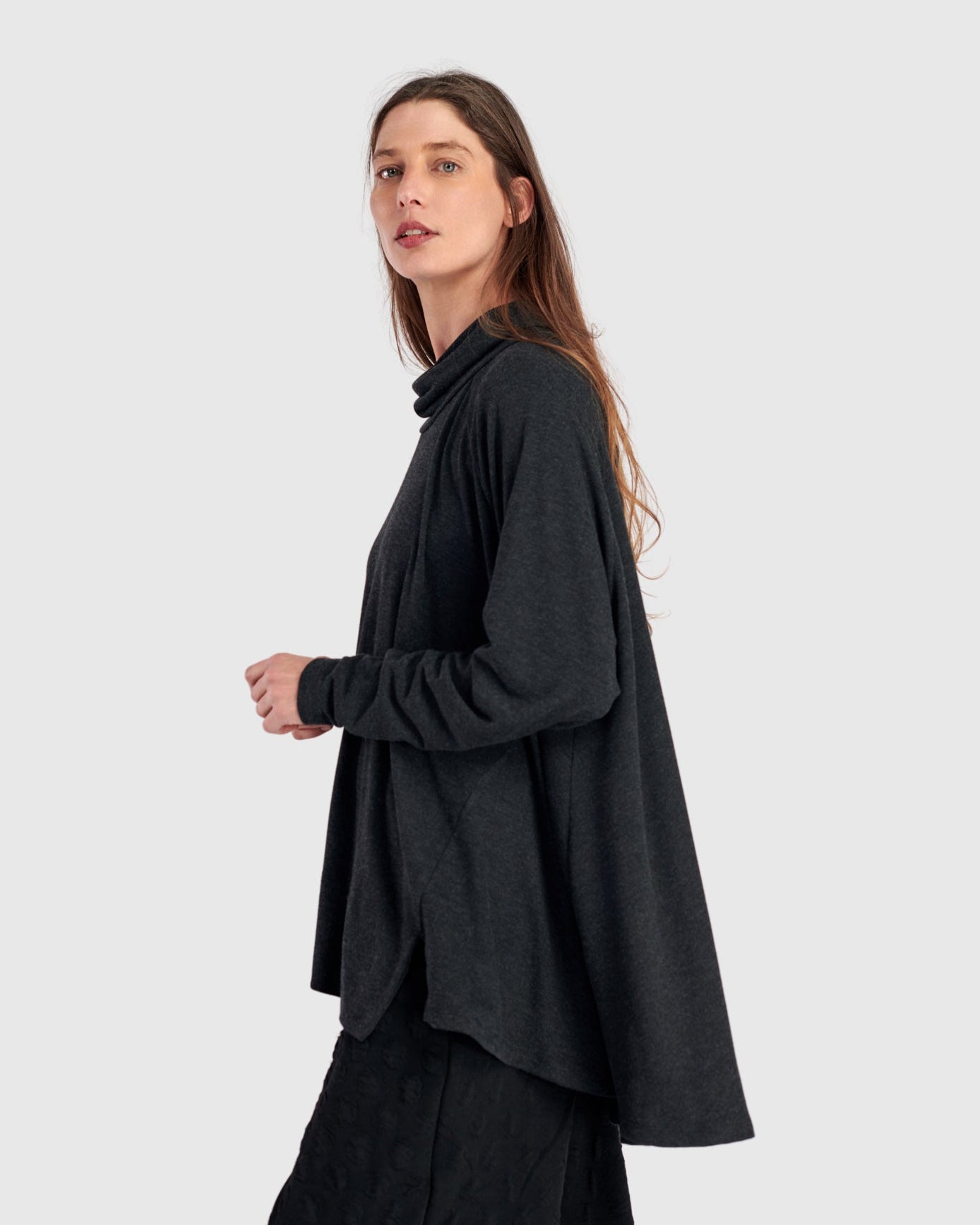 טוניקה פורצת גולף חורפית אפורה