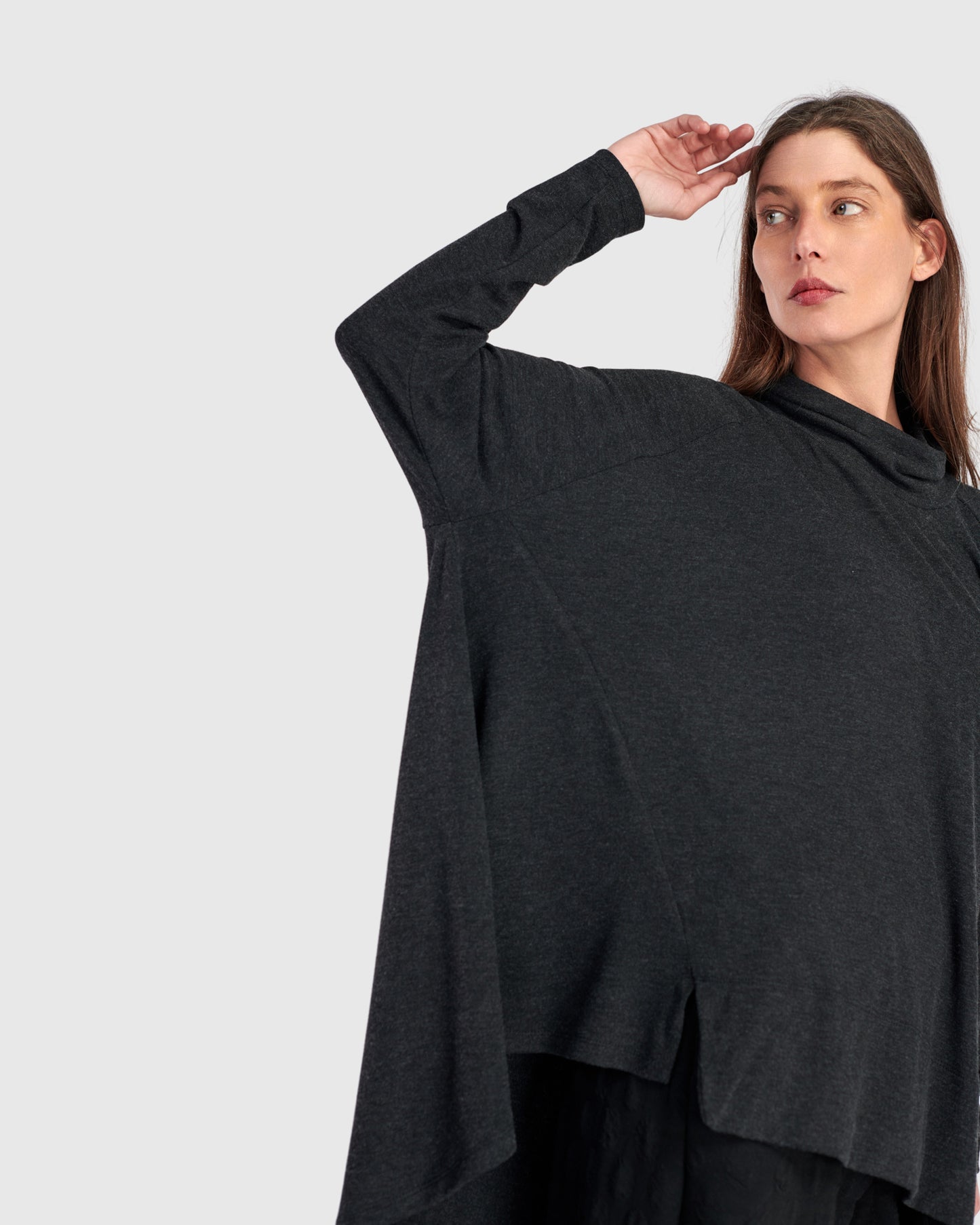 טוניקה פורצת גולף חורפית אפורה