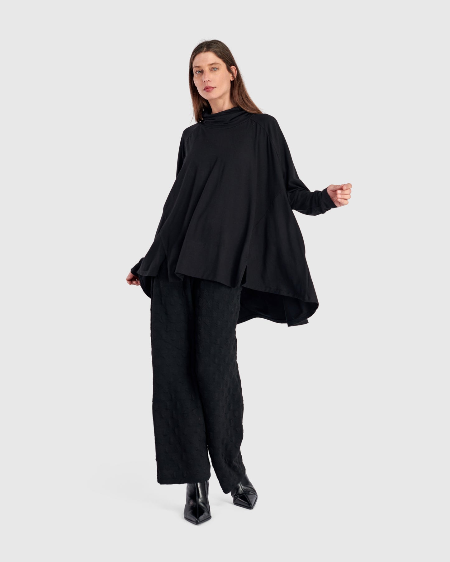 טוניקה פורצת גולף חורפית שחורה