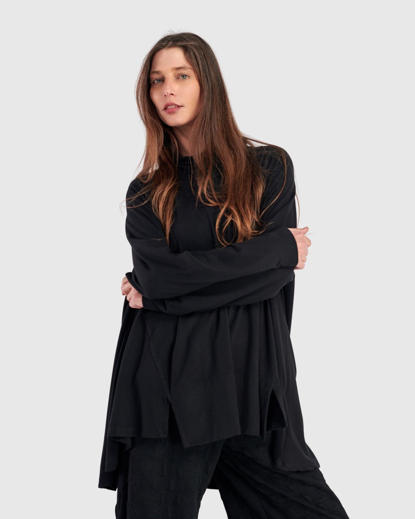 טוניקה פורצת גולף חורפית שחורה