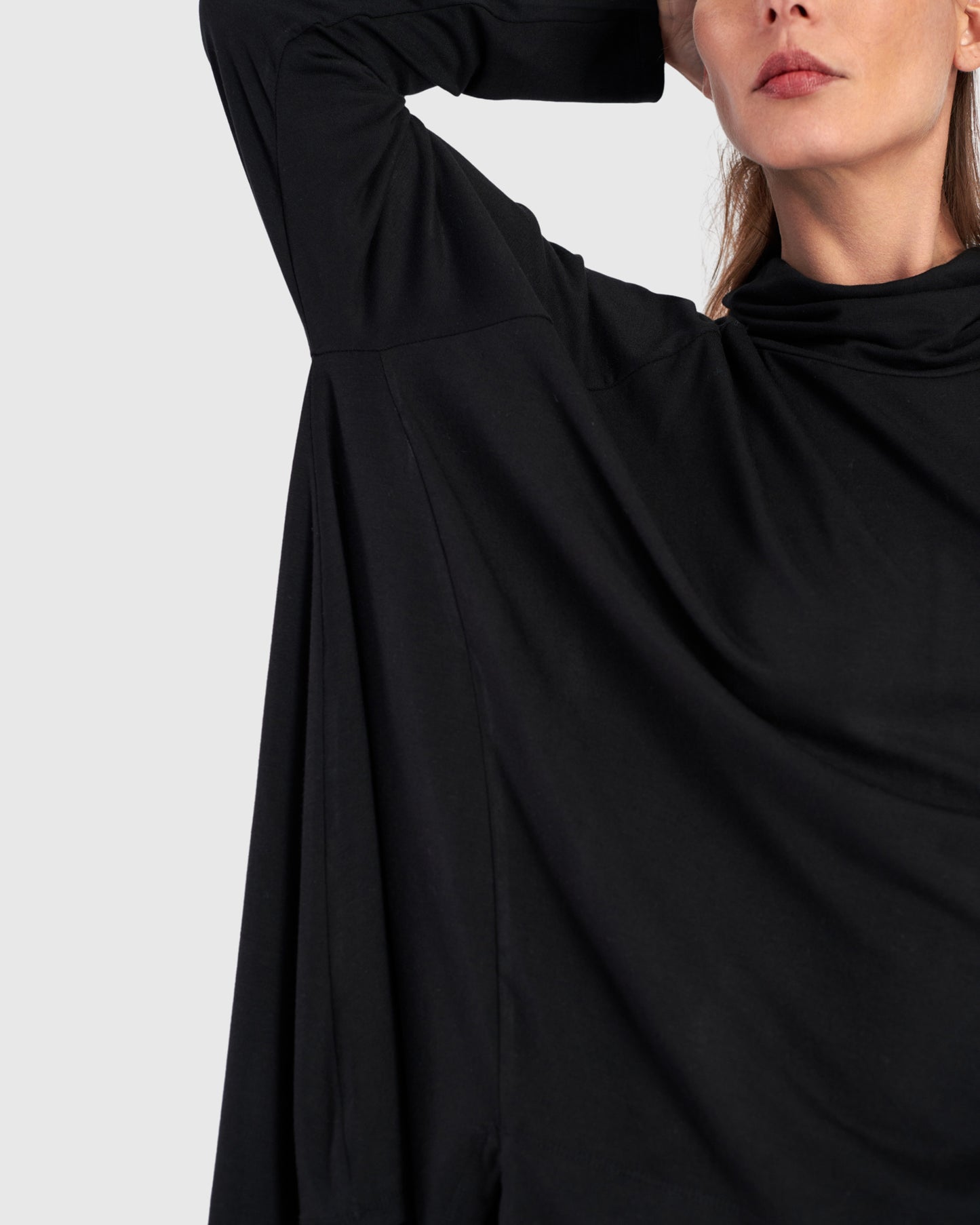 טוניקה פורצת גולף חורפית שחורה