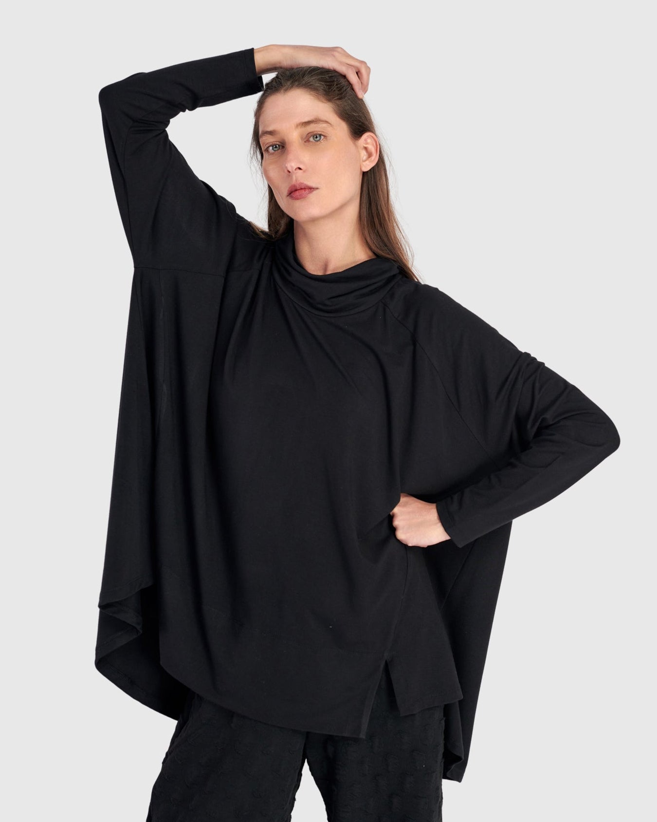 טוניקה פורצת גולף חורפית שחורה