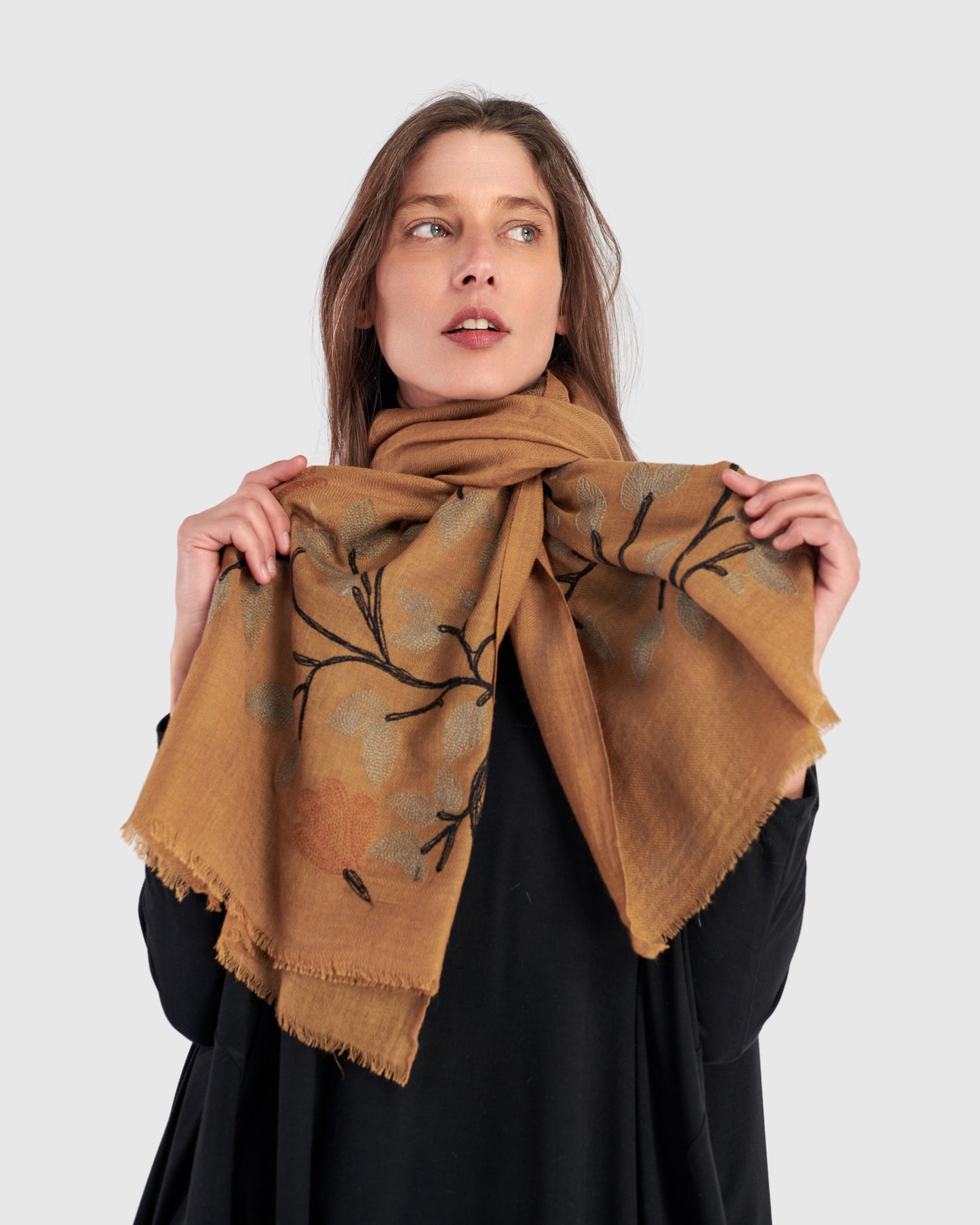 צעיף פרח מודפסים