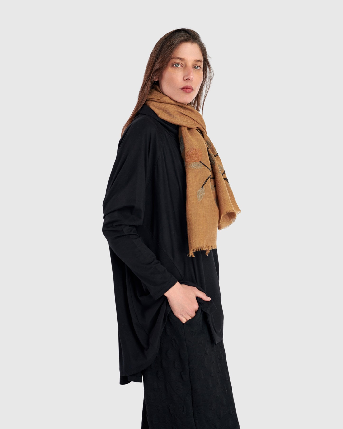 צעיף פרח מודפסים