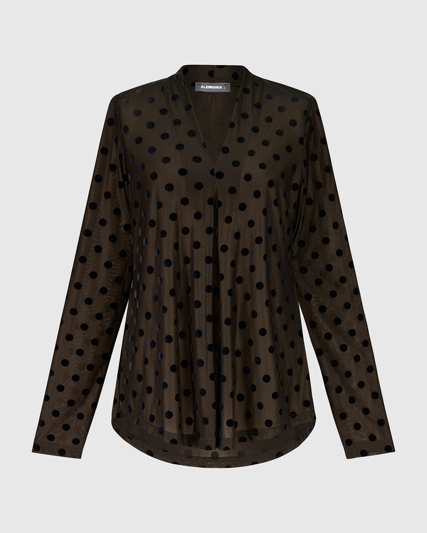 טוניקה דובדבנית נקודות קטיפה