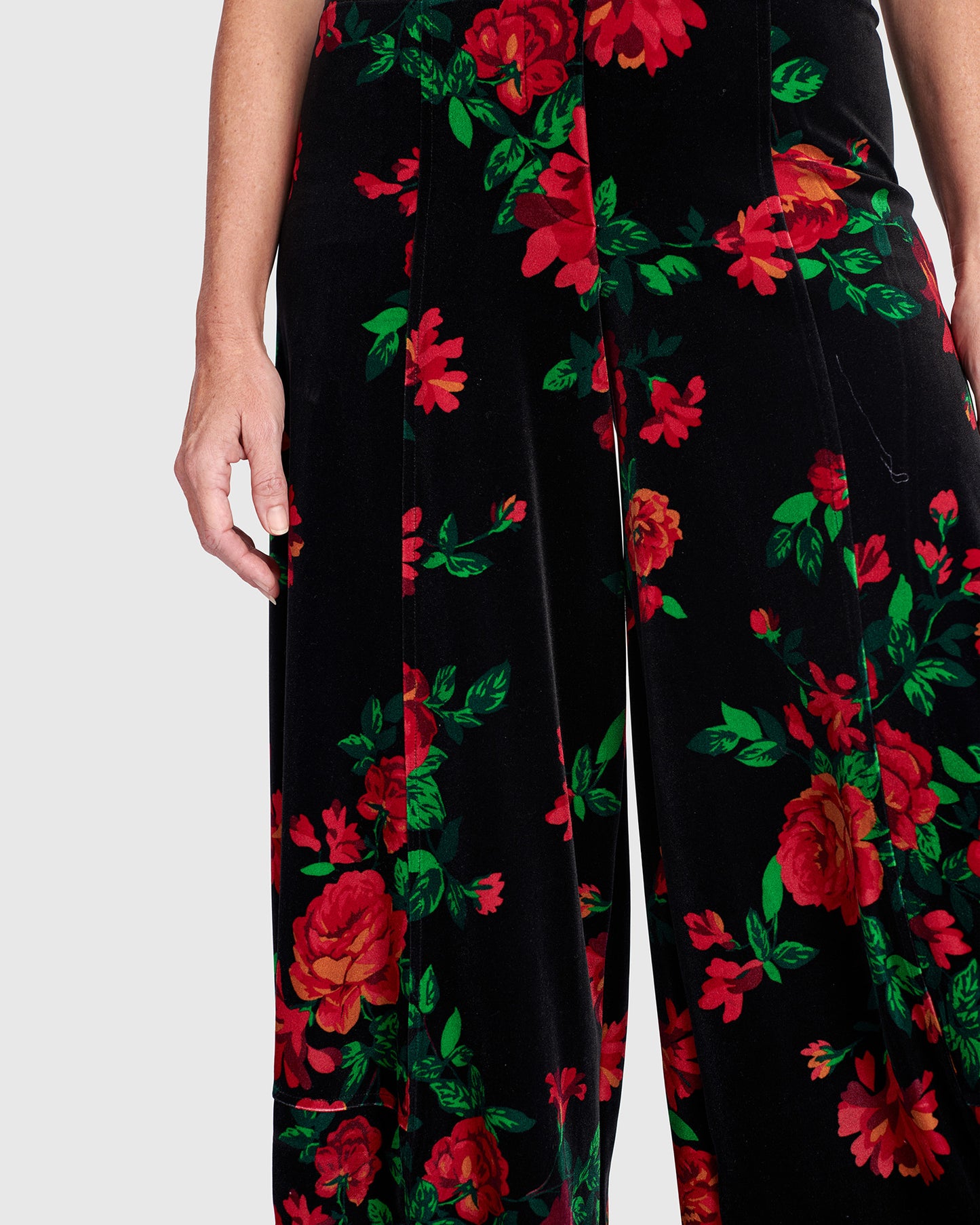 מכנסי פונטו פרחים