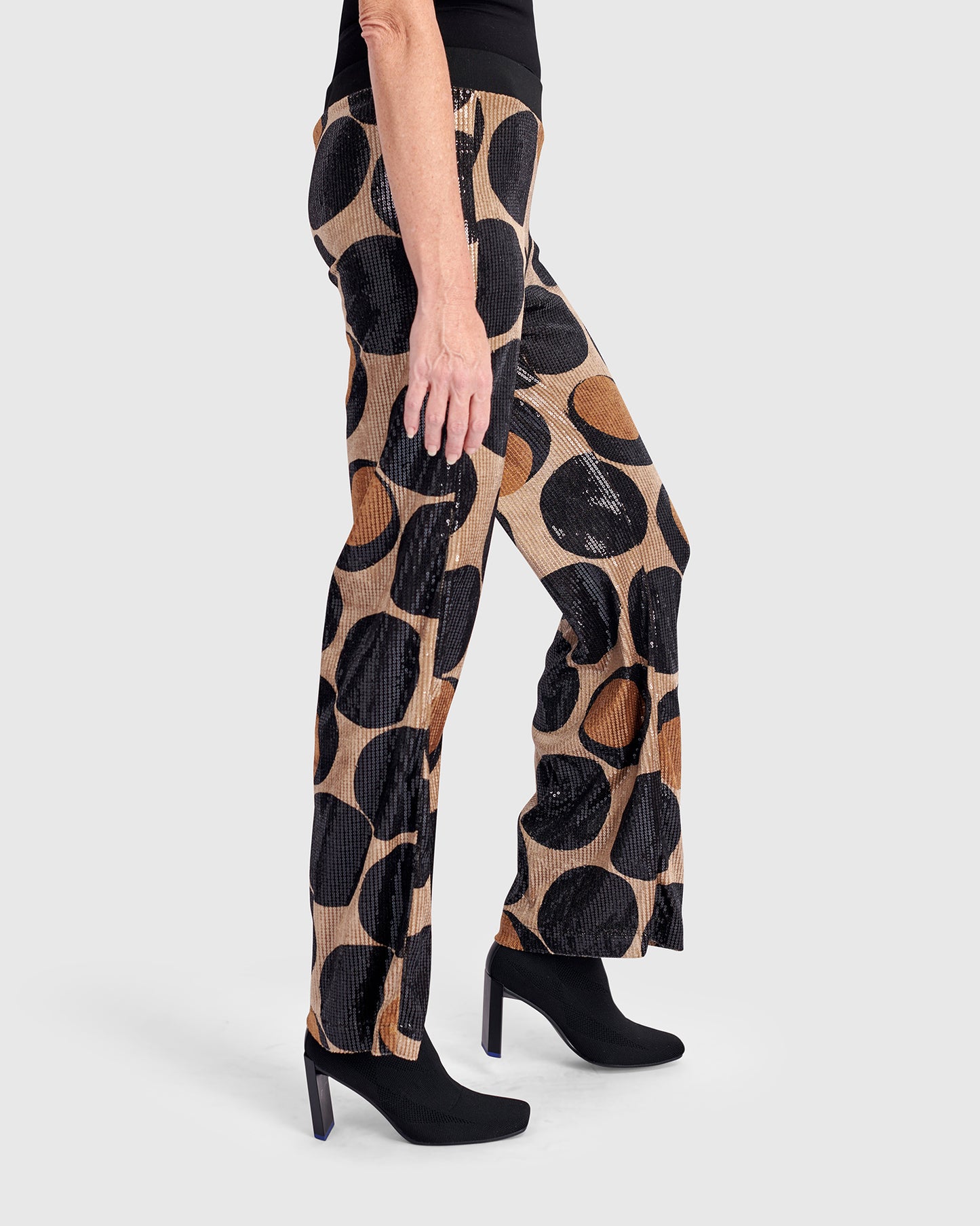 מכנס יקר פאייטים עיגולים