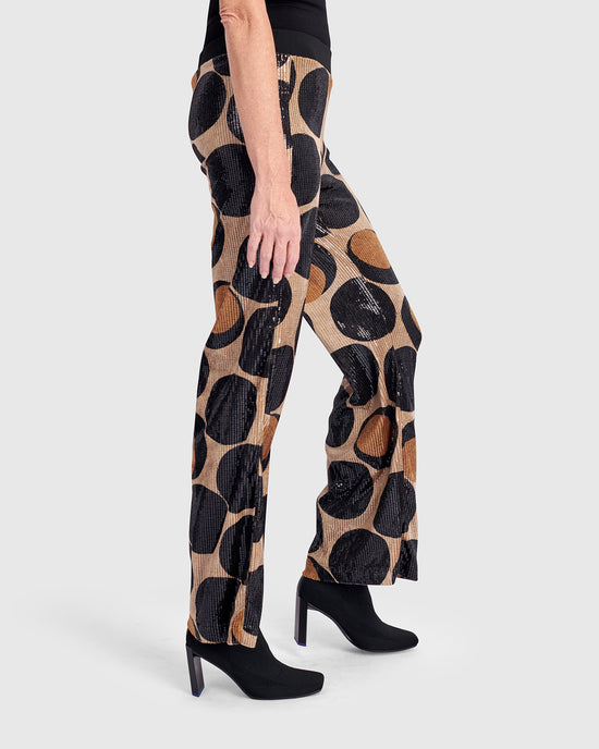 מכנס יקר פאייטים עיגולים