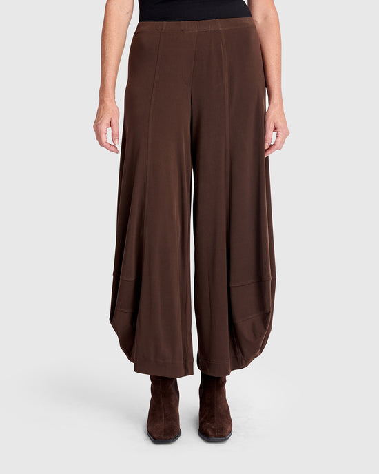 מכנסי פונטו חום