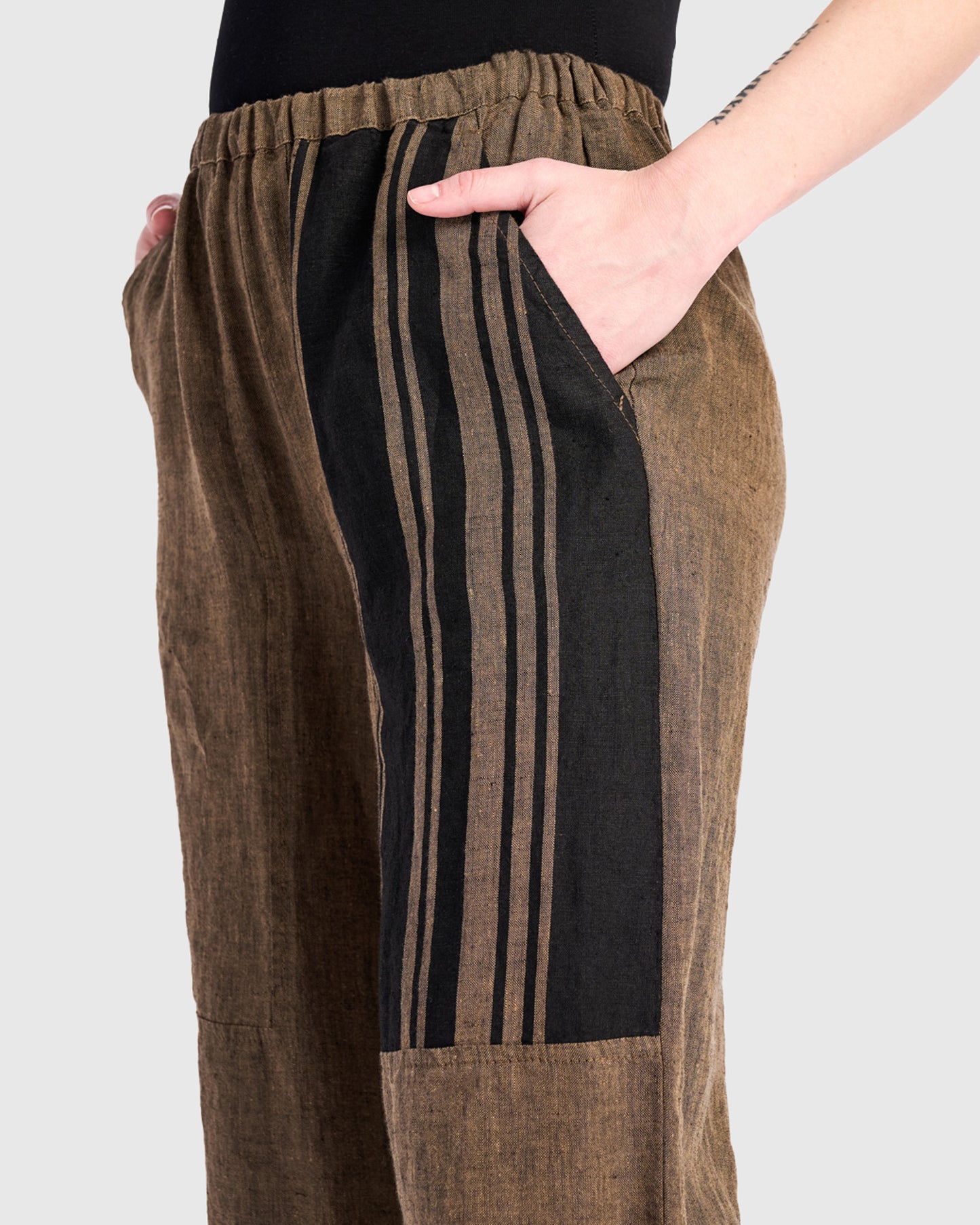 מכנסי בסטי פשתן מיקס