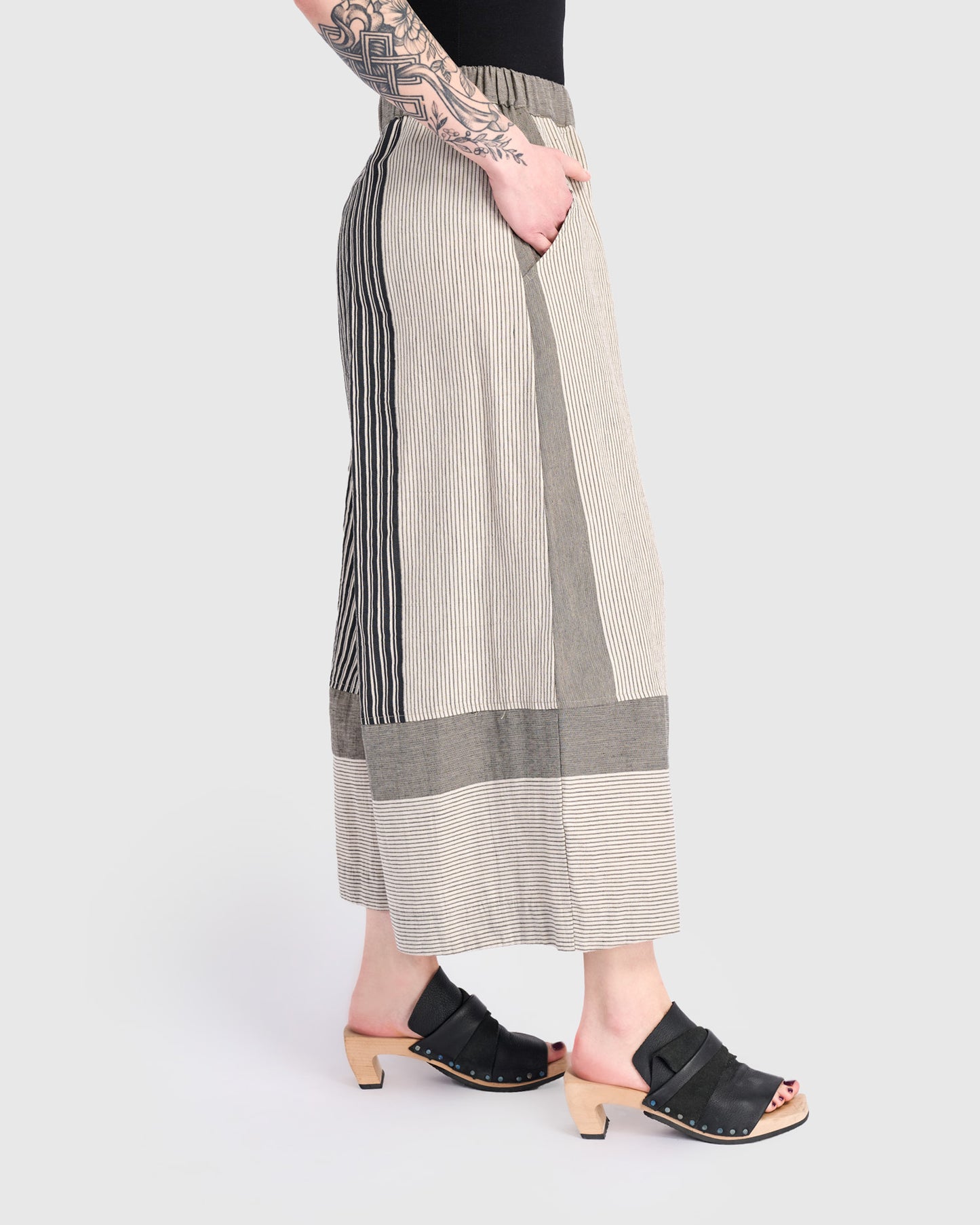 מכנסי אורבן פשתן אבן