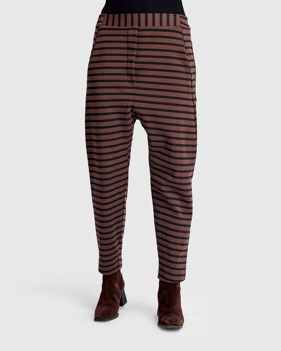 מכנסי אורבן מדויק פסים