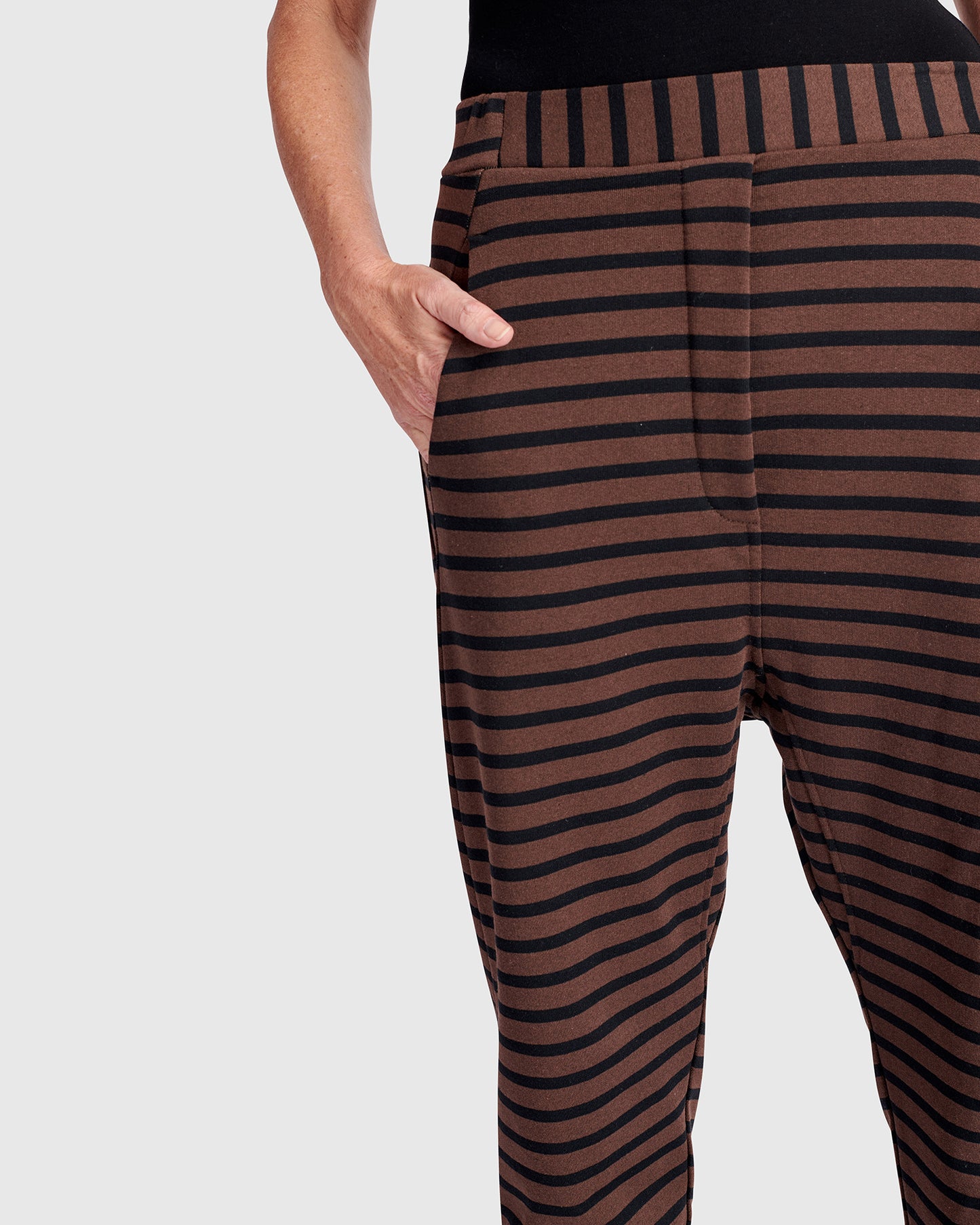 מכנסי אורבן מדויק פסים