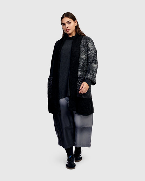 ג'קט בסט ביי מודפס שחור