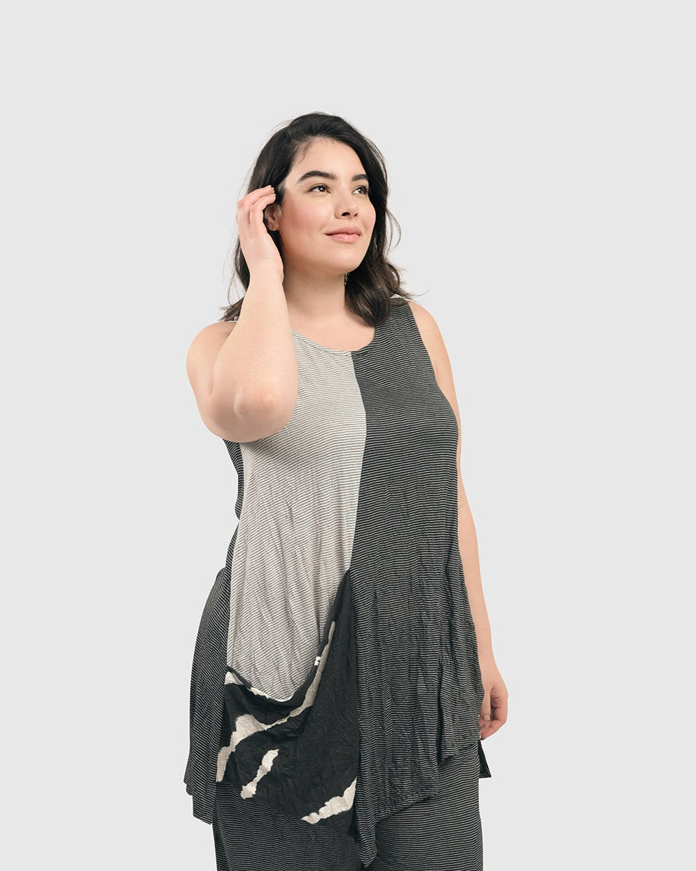 גופייה פס פסים שחור