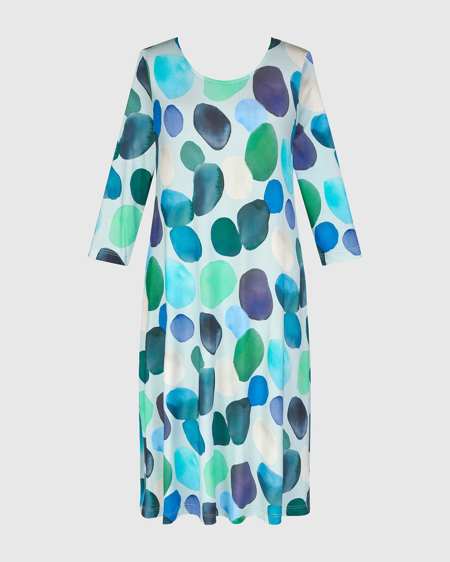 שמלה טוניקה פתחים בועות אקווה