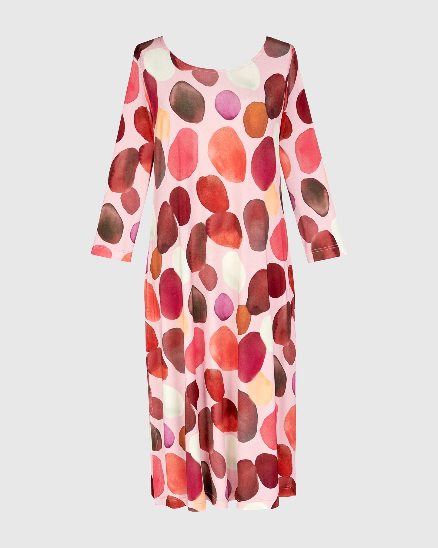 שמלה טוניקה פתחים בועות מג'נטה