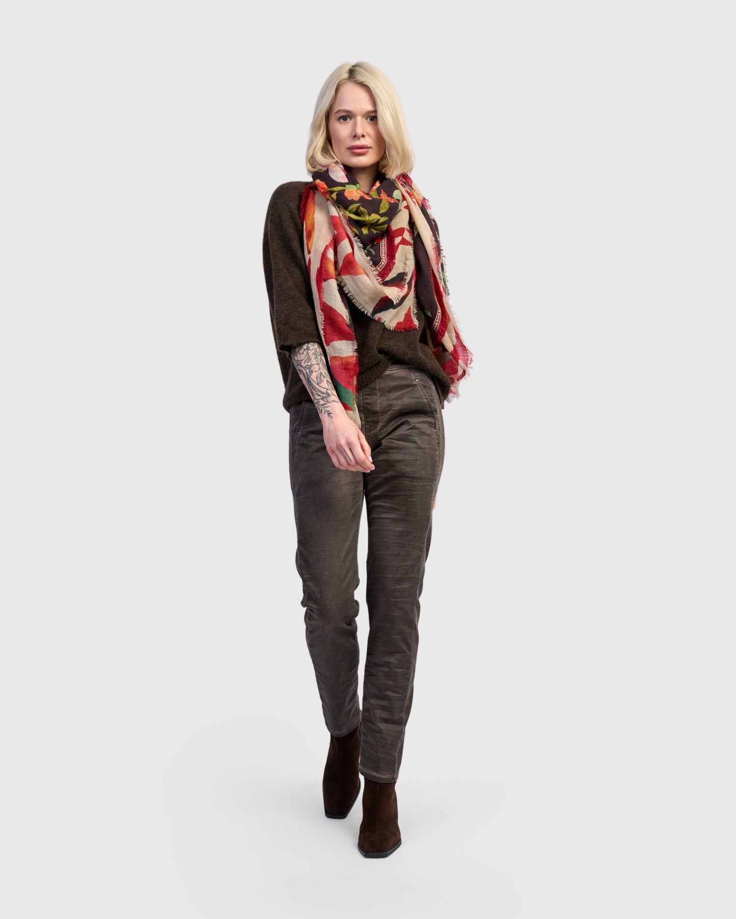 צעיף בבושקה מודפסים