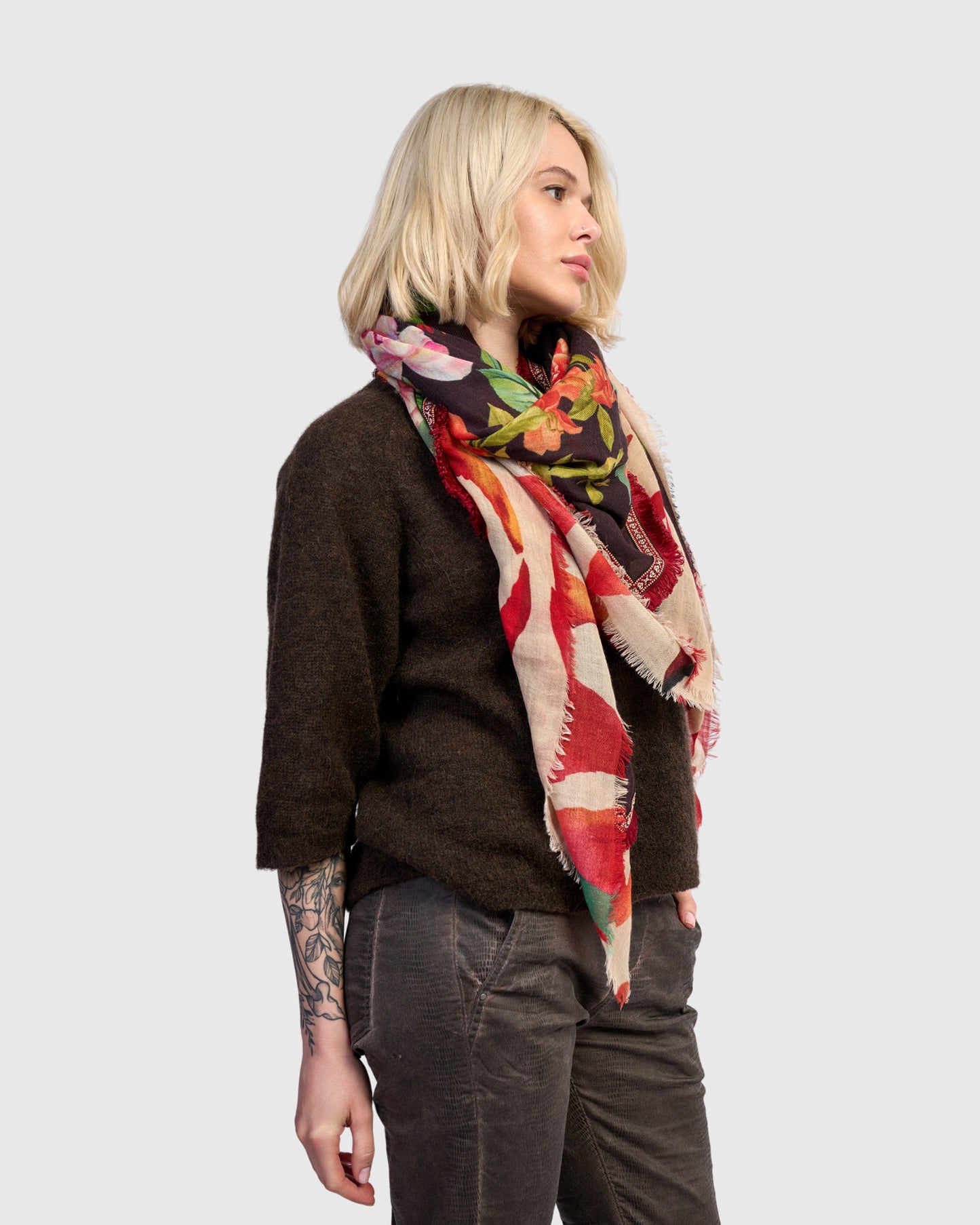 צעיף בבושקה מודפסים