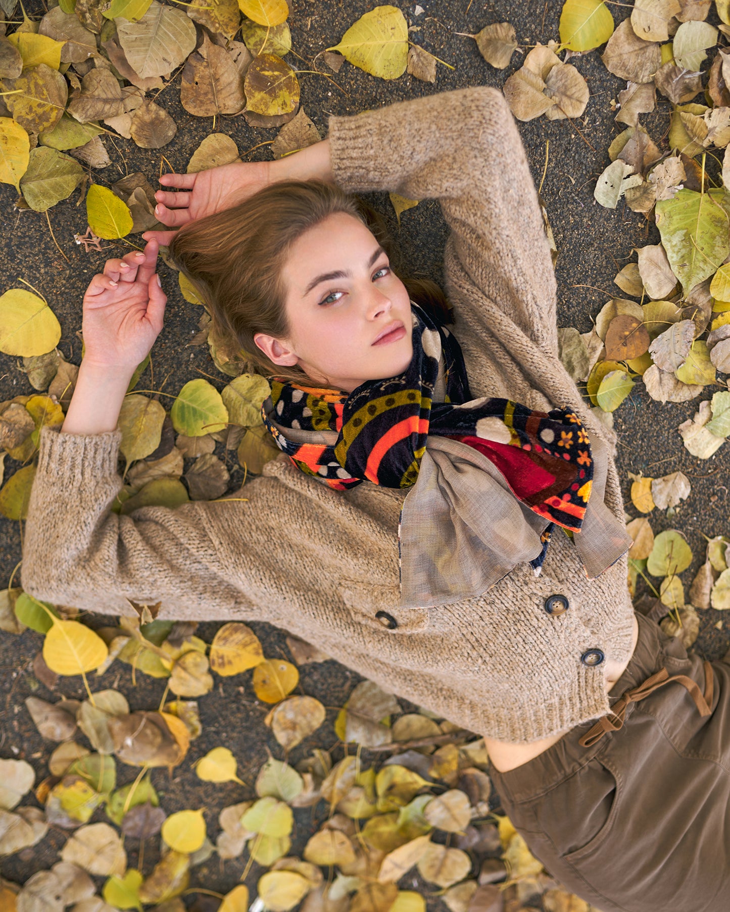 צעיף קטיפה מודפסים