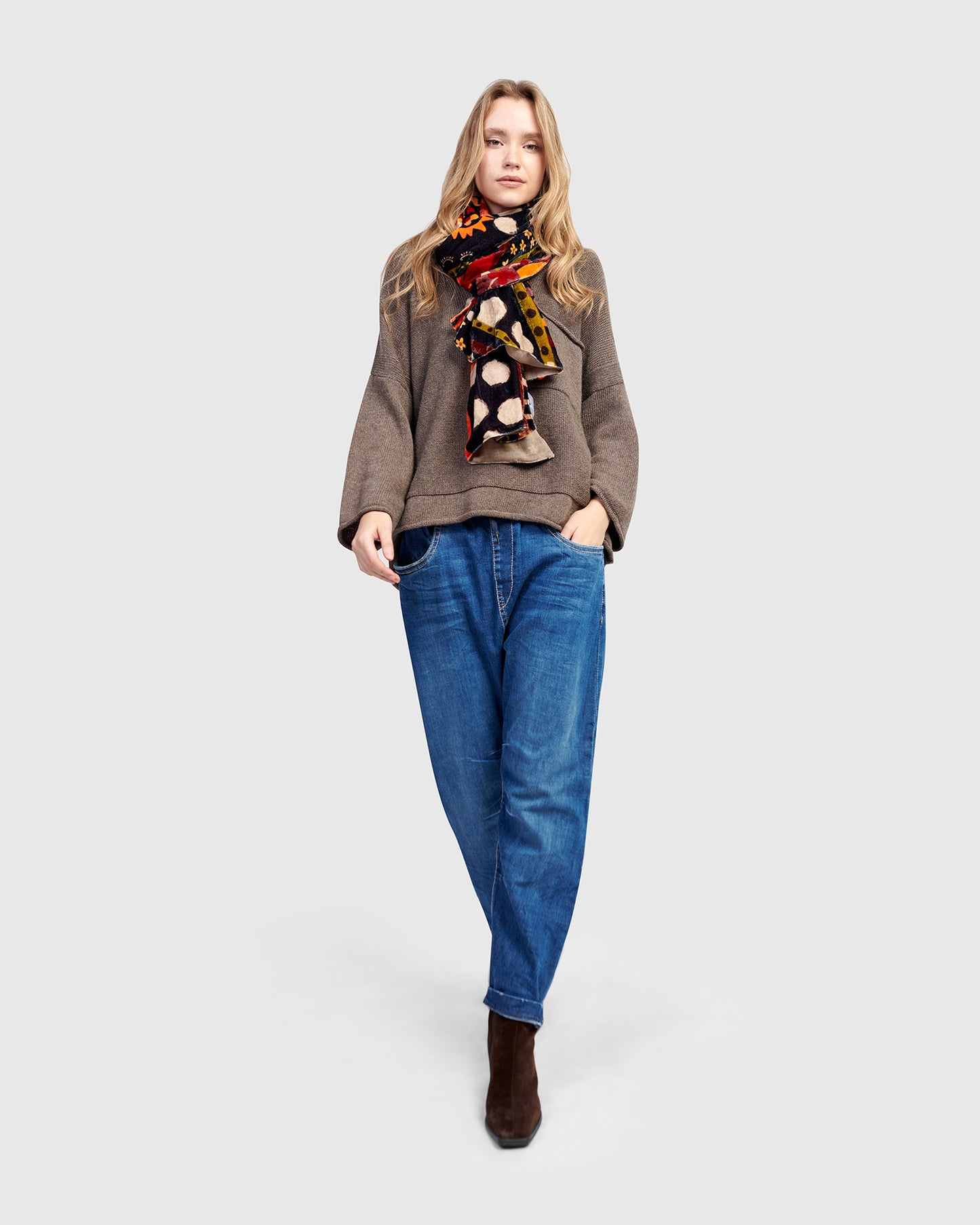 צעיף קטיפה מודפסים