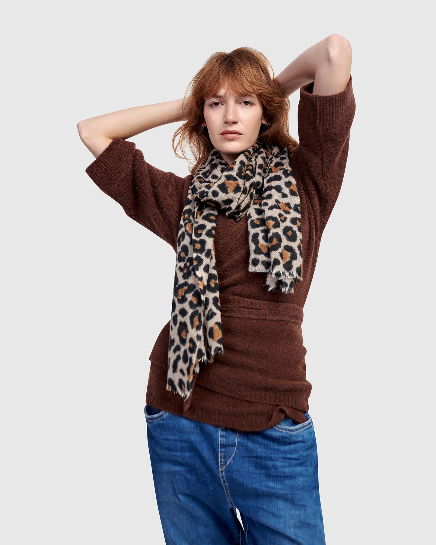 קרדיגן קימונו שוקולד