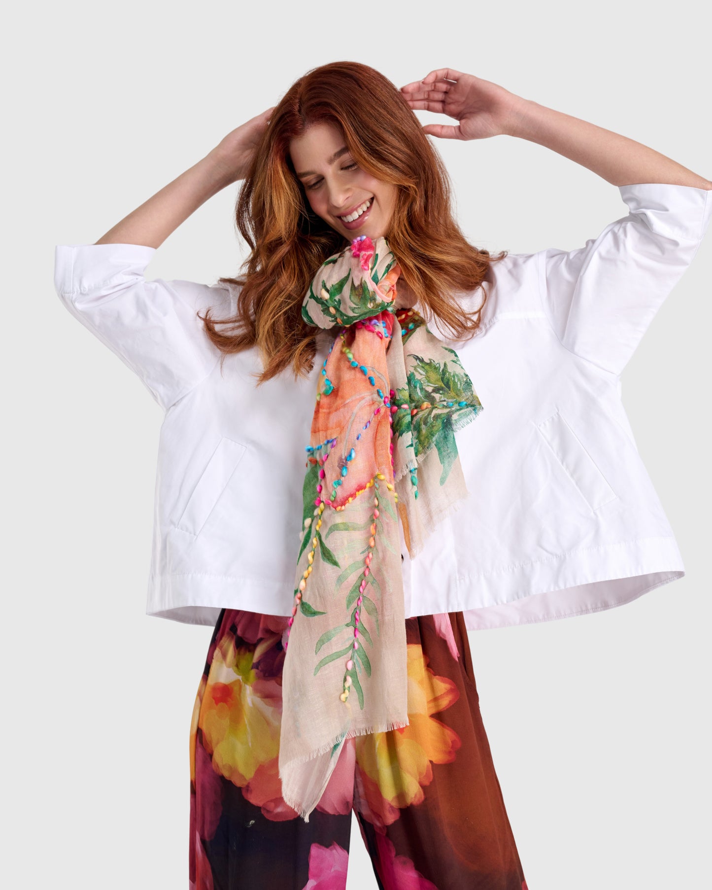 ז'קט אורבן טאפטה לבן