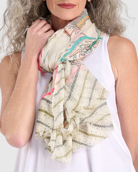 צעיף פרחוני