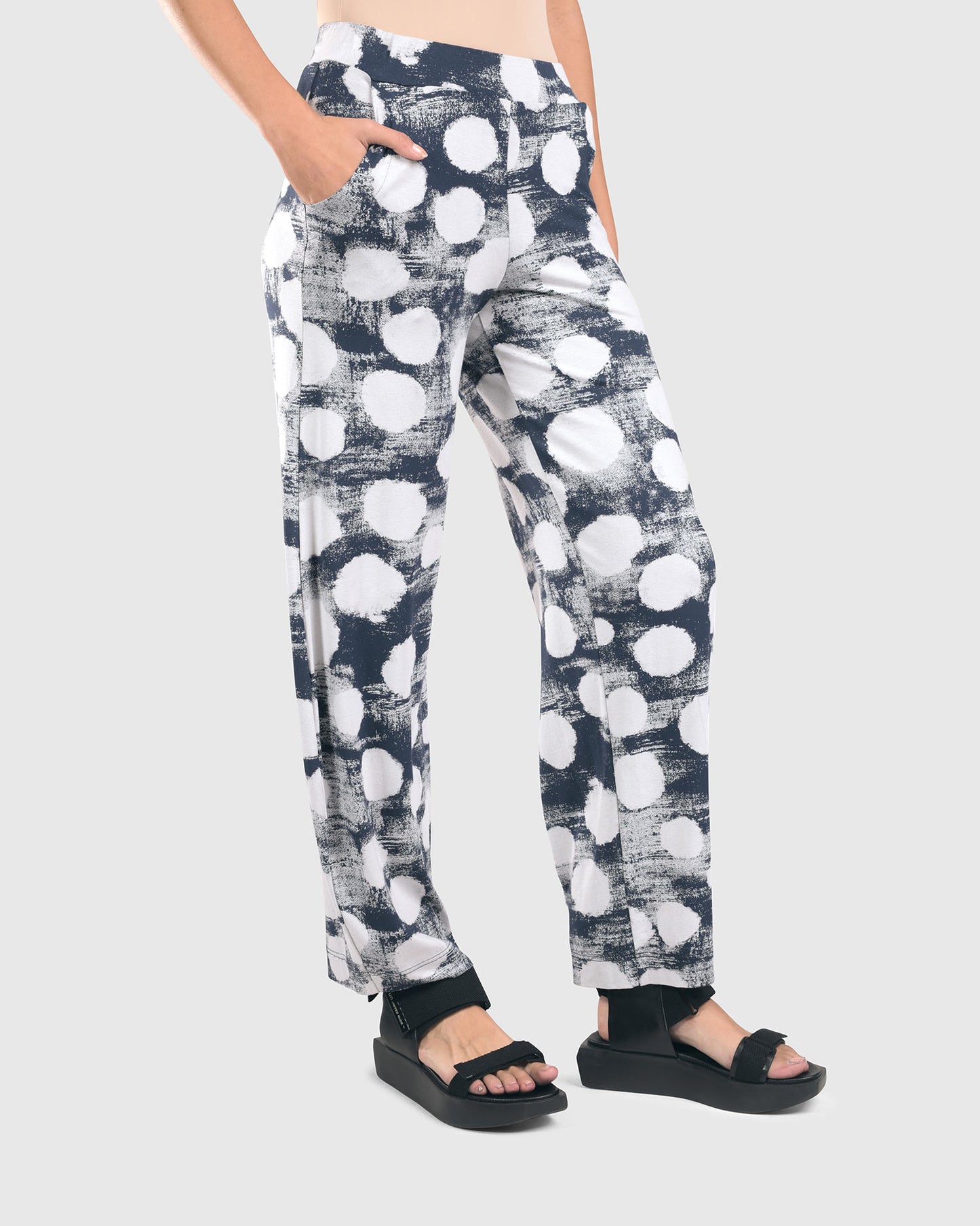 מכנסי פונטו משופר דוטי נייבי