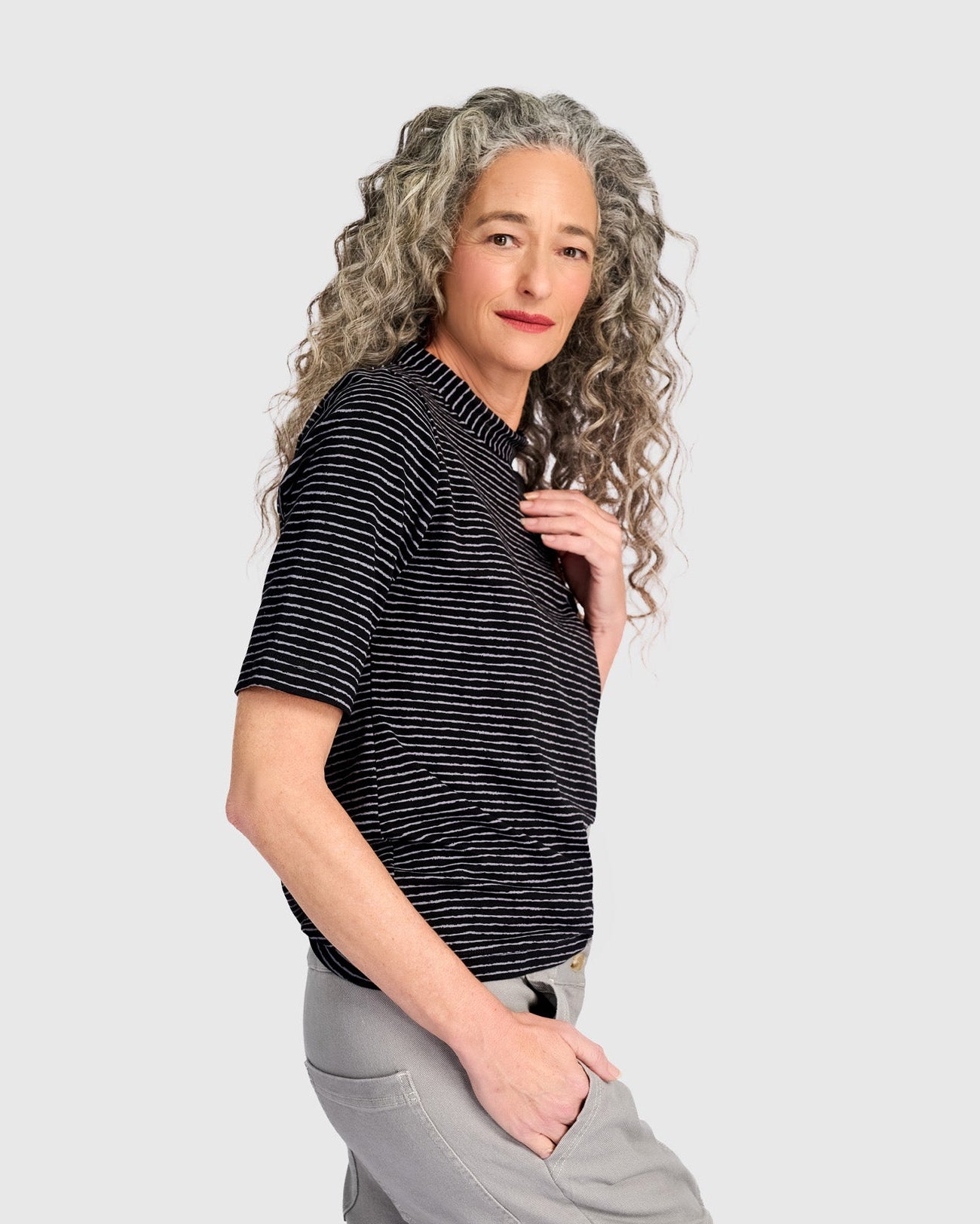 טישירט חמוד פס צר