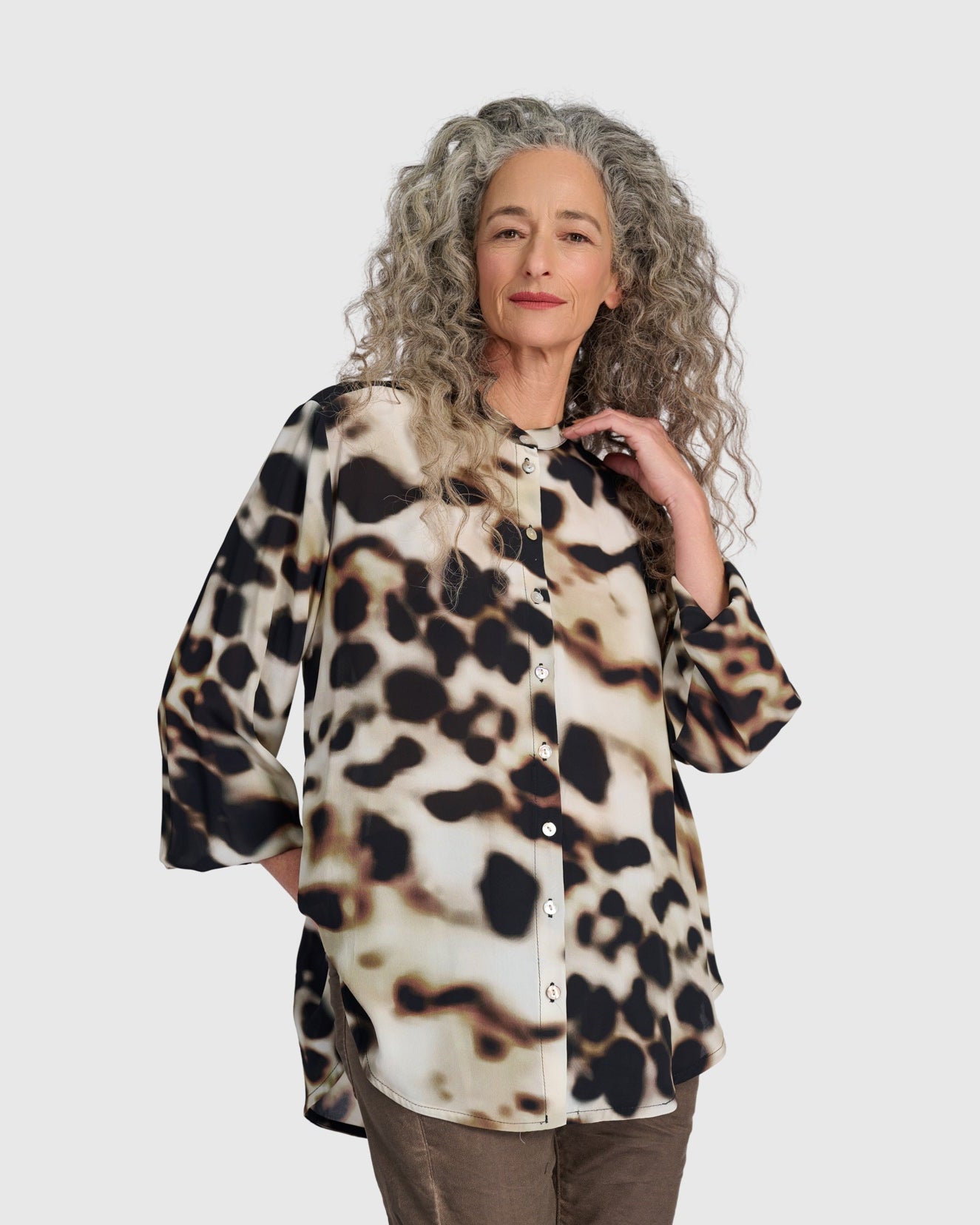 חולצה לולה מנומרת