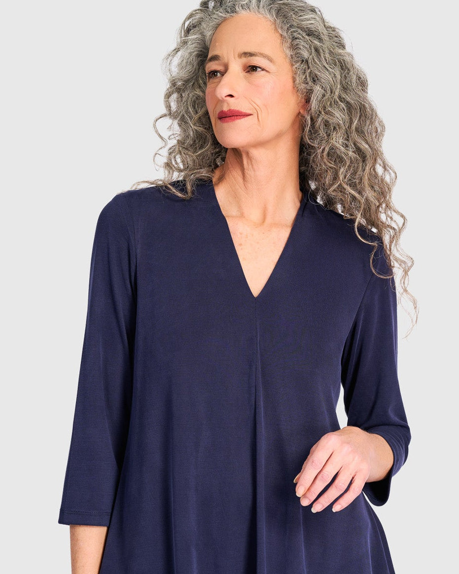 טוניקה דובדבנית כחולה