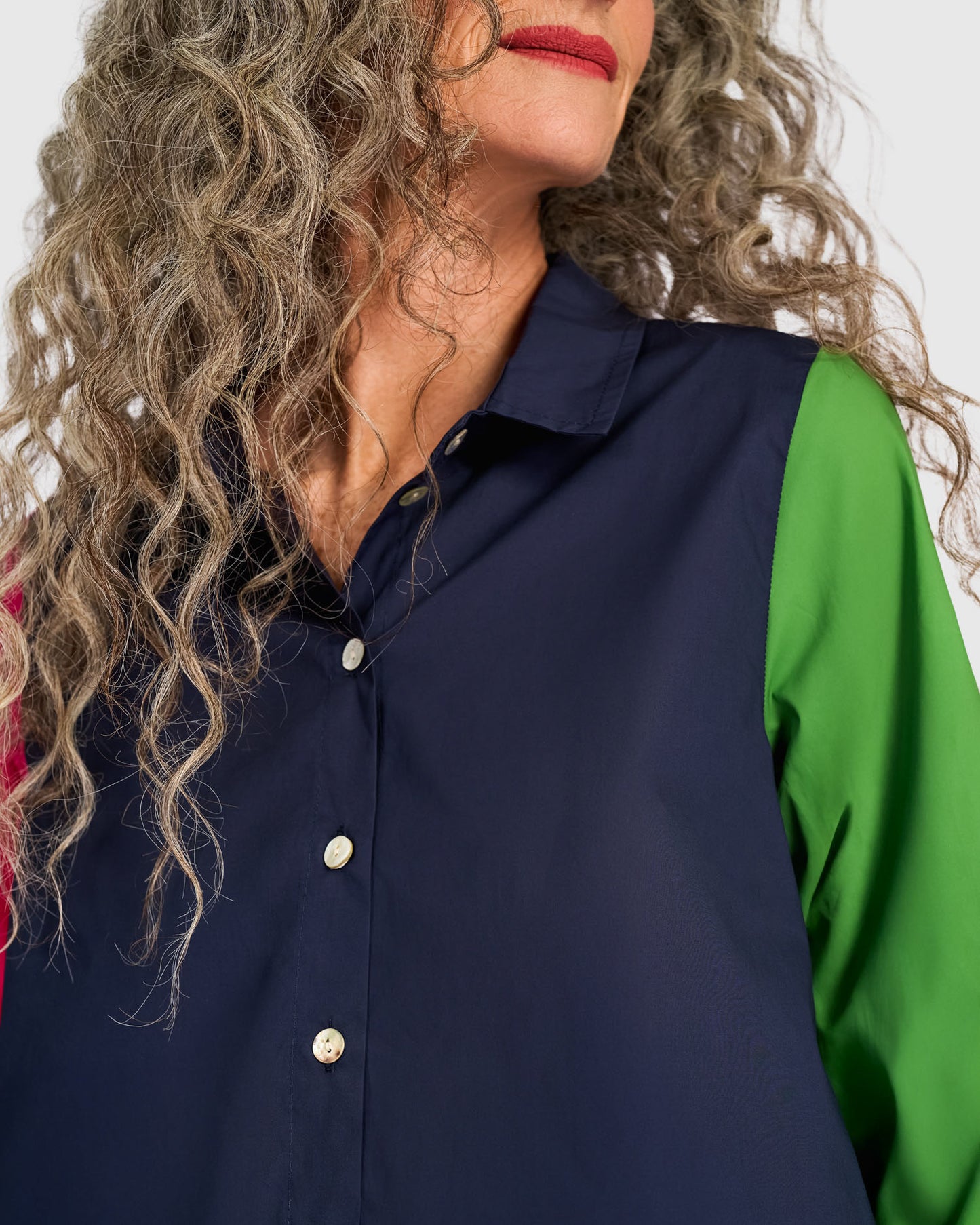 חולצה קולור בלוק מולטי