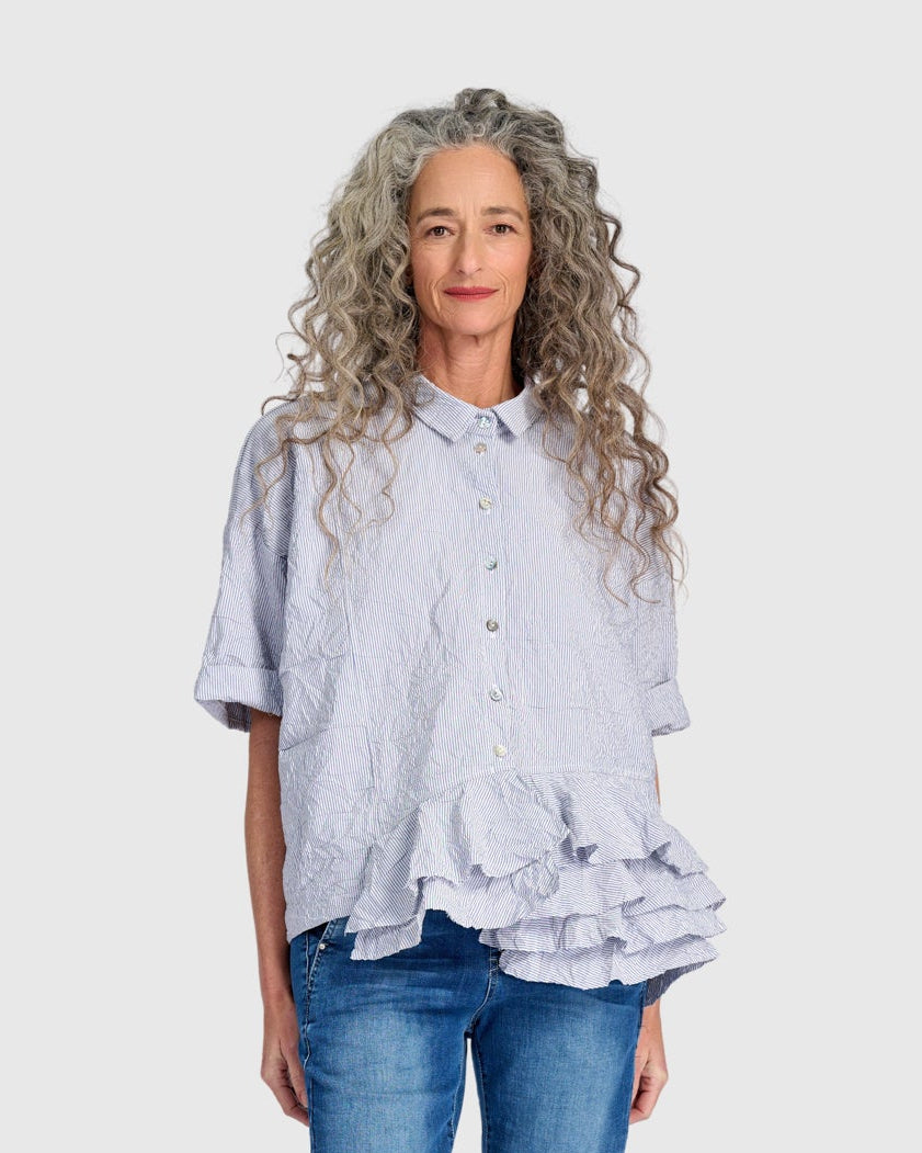 חולצה אורבן וולנים פס נייבי