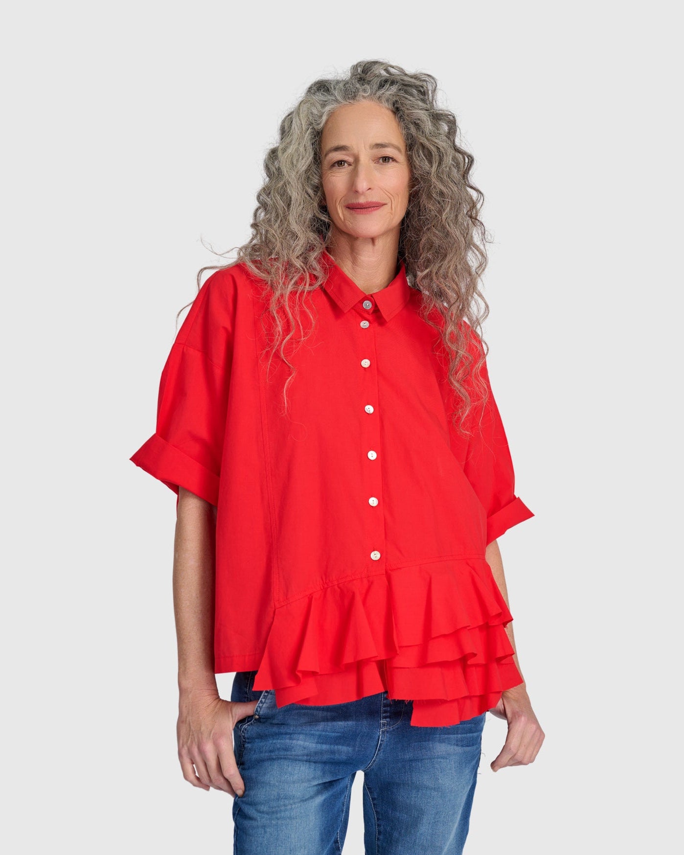 חולצה אורבן וולנים אדומה