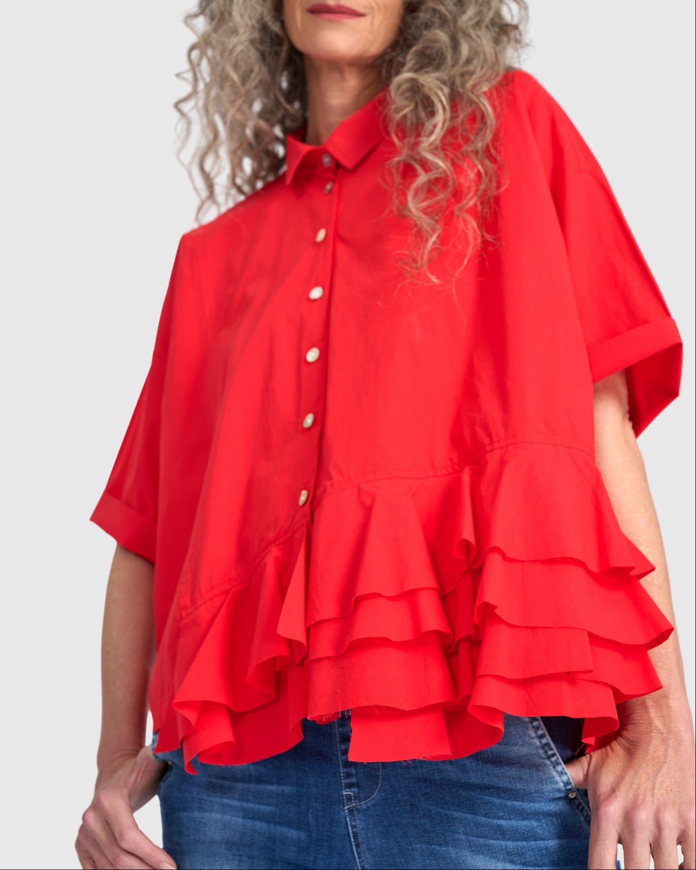 חולצה אורבן וולנים אדומה